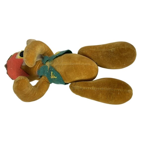 Vintage Squirrel Plush Stuffed Animal Toy Antique Stars On Head Vest Jointed - Picture 7 of 9